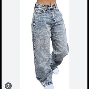 Collusion Acid Wash Mom Jeans Size 30
